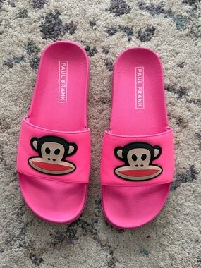 Y2K Paul Frank Hot Pink Slides